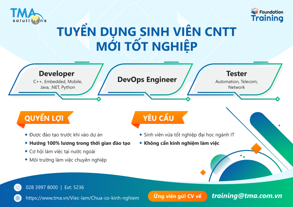 TMA Solutions Tuyen dung Fresher-T9.2020